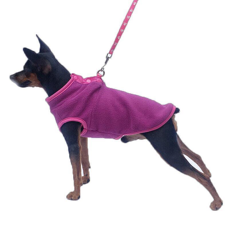 Pet Dog Puppy Winter Warm Fleece Jumper Vest Coat Jacket Apparel Clothes Outdoor