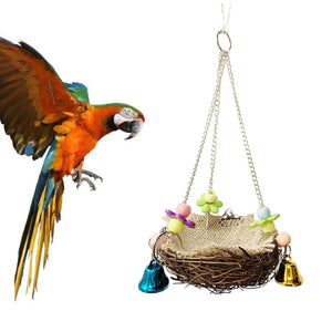 Small and Medium-Sized Bird Swing Toy Parrot Rattan Nest