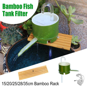 Bamboo Tube RackType Fish Tank Filter External 3in1 Water Filter Aquarium Filter