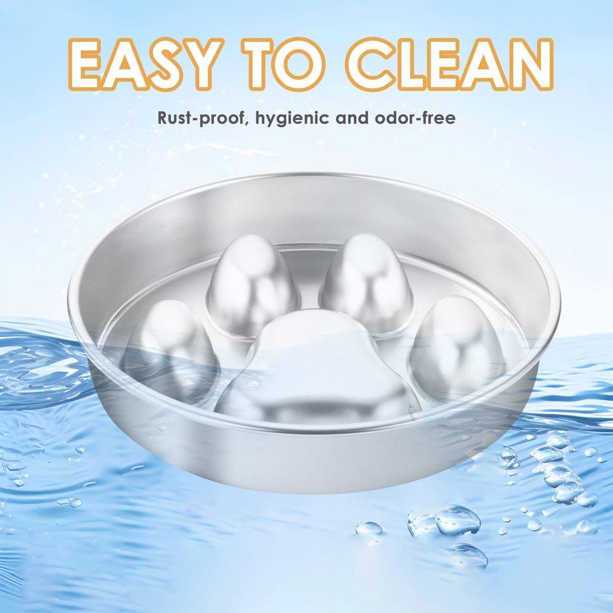 Cat Dog Pet Slow Food Bowl Non-Slip Feeding Dish for Cats Dogs Puppy Food Bowl