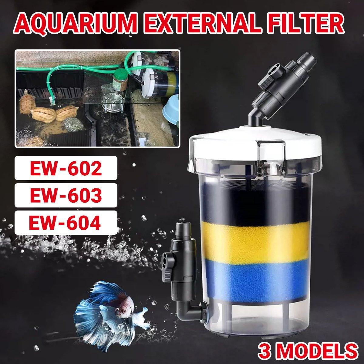 External Aquarium Fish Tank Filter Clear Bucket Grass Tank Filtration System