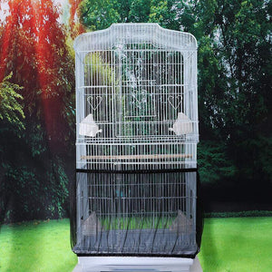 Shell Skirt Mesh Cover Pet Bird Cage Guard Nylon Net Seed Catcher