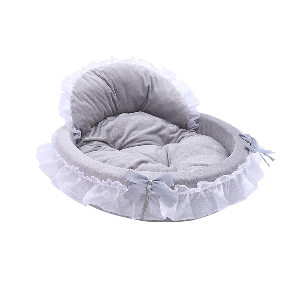 Soft Princess Pet Bed Elegant Lace Design for Cats & Small Dogs