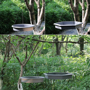 2PCS Outdoor Garden Hanging Bird Feeder