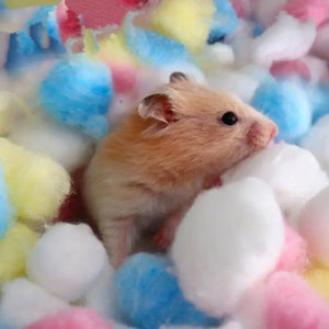 5pcs Hamster Winter Cotton Balls Quilt Toys Nest Accessories Warm Bedding