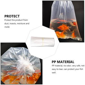 100PCS Aquarium Fish Breathing Bags Breather Bags Transport Long Life Plastic