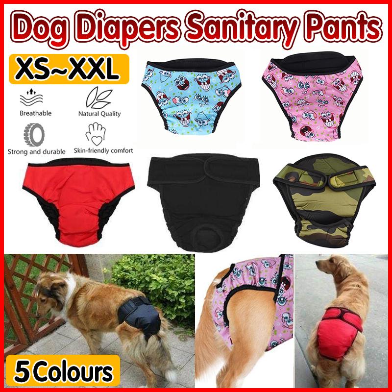 Washable Female Pet Dog Cat Nappy Diaper Physiological Pants Panties Underwear