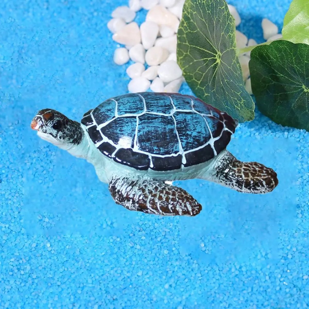 Resin Sea Turtle Aquarium Ornament Underwater Decor for Fish Tank