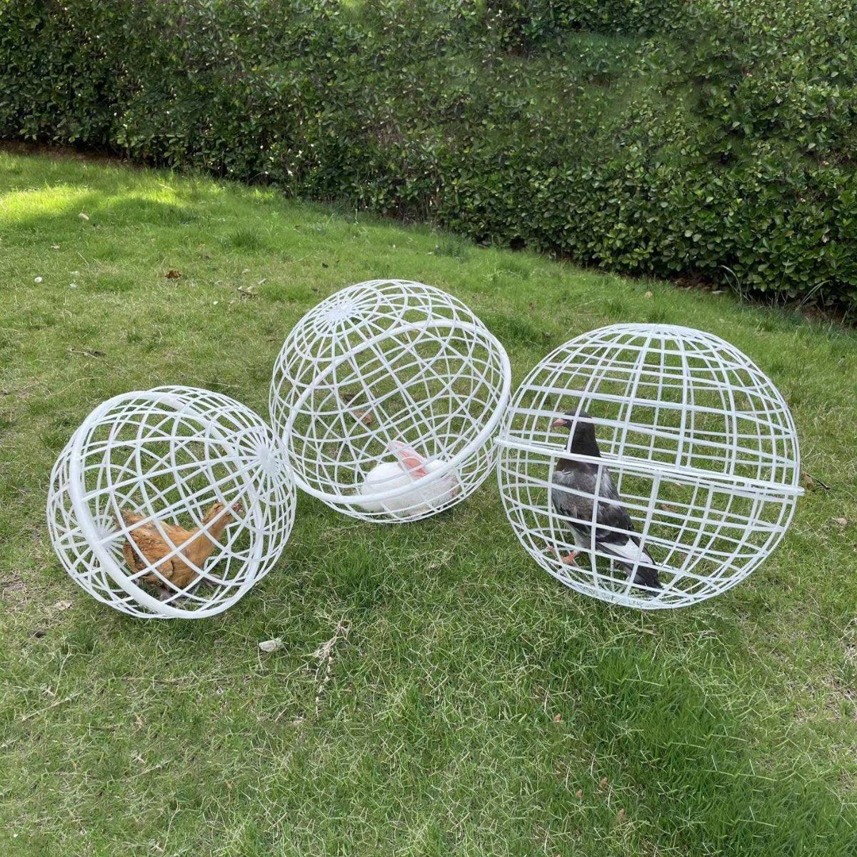 2pcs Durable Rabbit Cages with Rollable Design for Small Pets