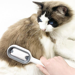 Universal Pet Knots Remover Multifunctional Cat Dog Cleaning Brush With Wipes