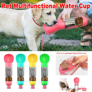 Portable Pet Water Drink Bottle Dog Travel Bowl Dispenser