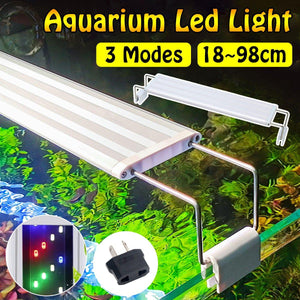 LED Colour Changing Aquarium Light Fish Tank Floor Water Grass Bracket Lamp Clip