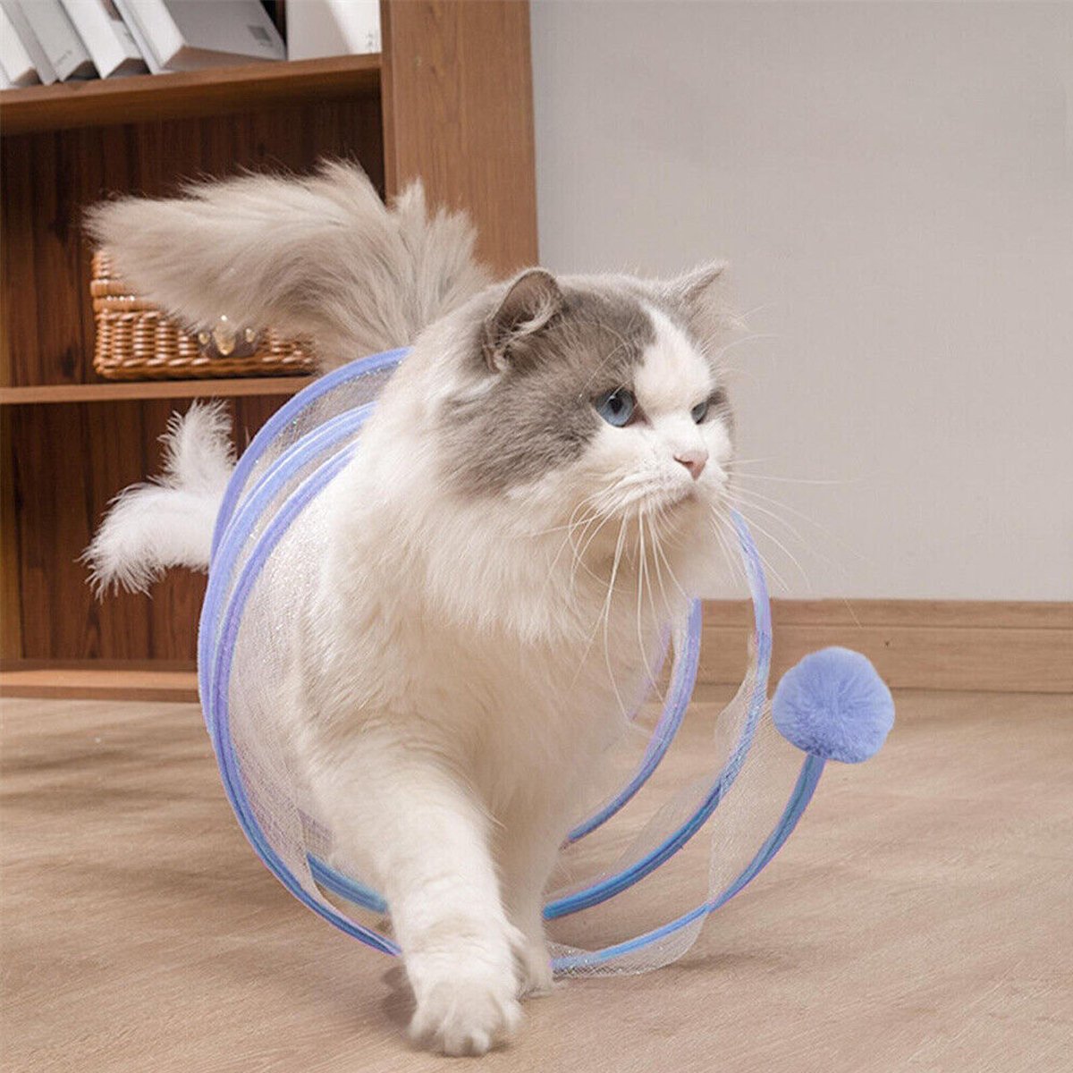 Durable Cat Toy Bundle with Collapsible Tunnel