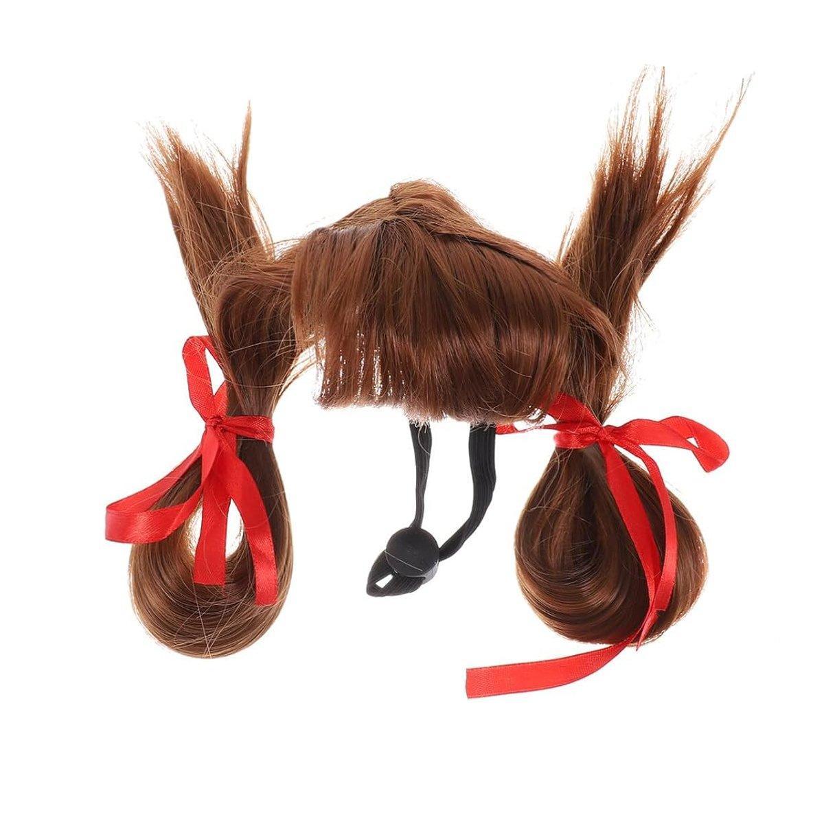 Stylish  Funny Pet Wig With Bangs Fun and Comfortable