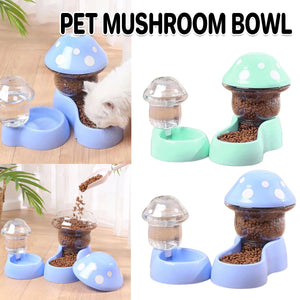 Mushroom Pet Bowl Dual-Use Food & Water Bowl