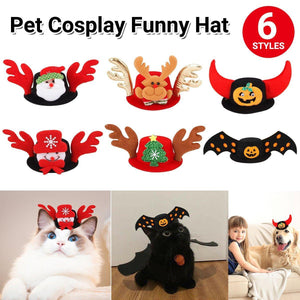 Pet Hat for Dogs and Cats Halloween Christmas Funny Headgear Accessories