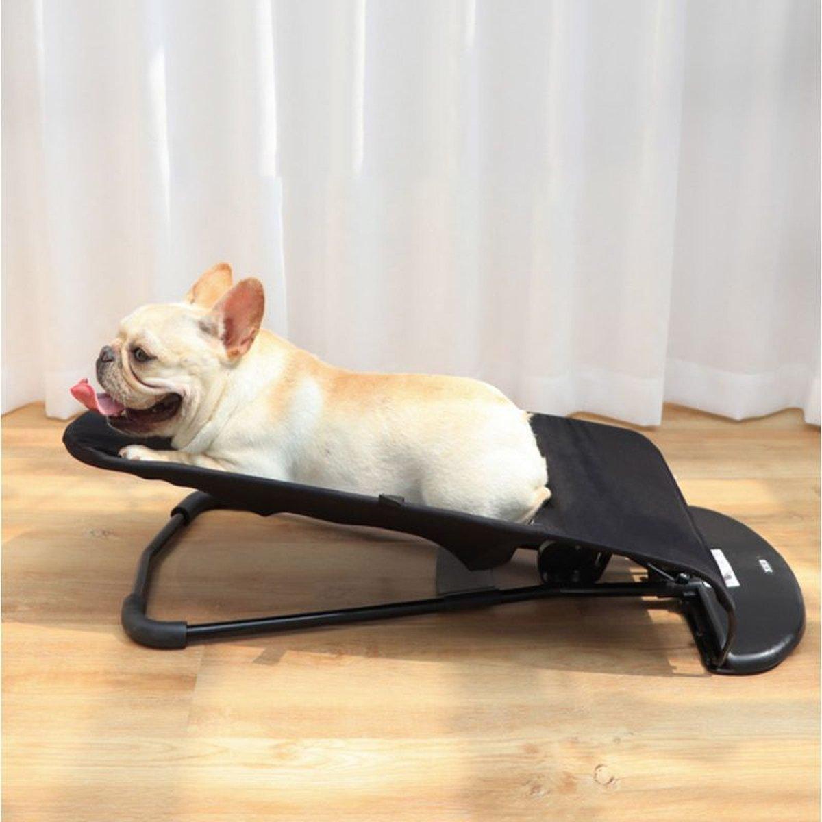 Foldable Pet Rocking Chair Portable & Comfortable Relaxation Seat for Dogs & Cats