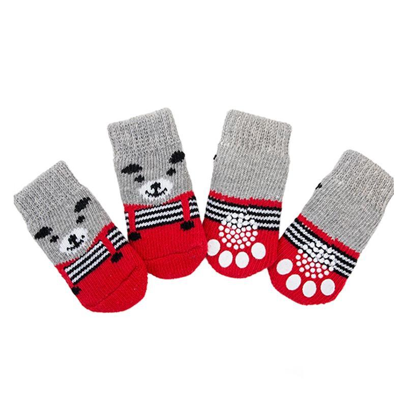 Dog Socks Non-Slip Grip Slip Anti-Skid S M L - Puppy Cat Pet Shoes Slippers