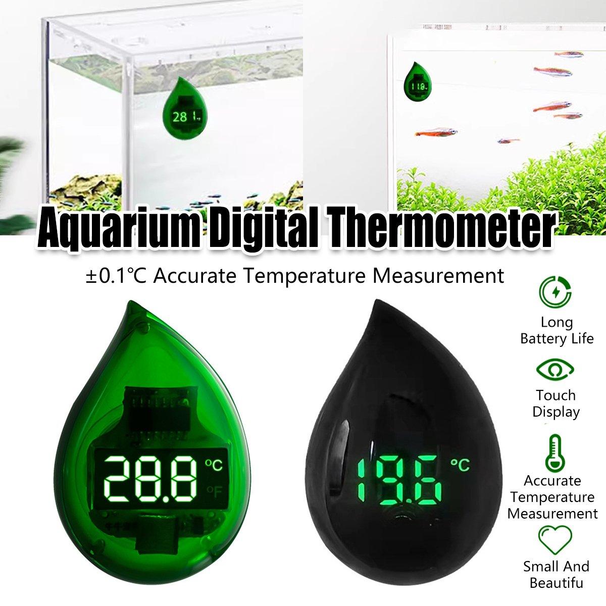 Fish Tank Thermometer Mini Small Electronic High Precision LED Digital Display