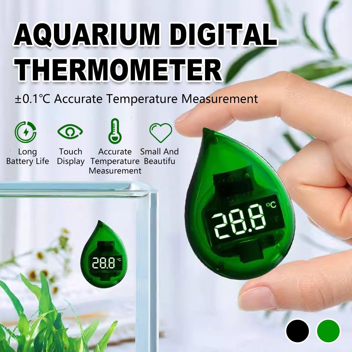 Fish Tank Thermometer Mini Small Electronic High Precision LED Digital Display