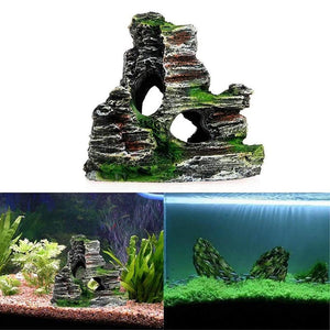 Fish Tank Mountains View Rockery Cave Ornament Aquarium Decoration