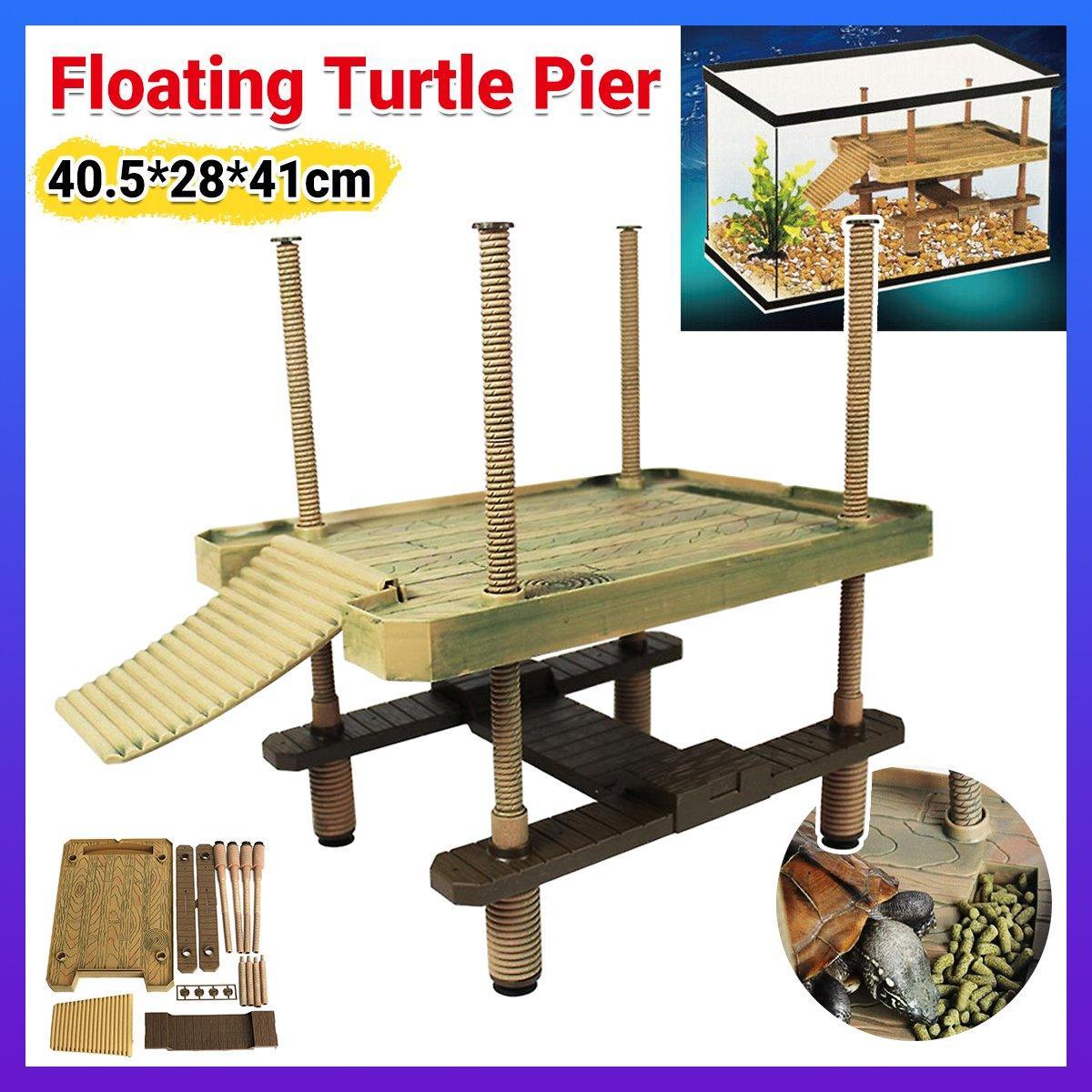 Durable turtle dock for aquatic turtles