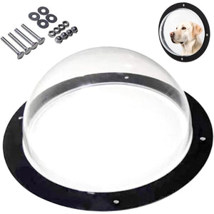 Acrylic Dog Window Semi-round Cover Pet Fence