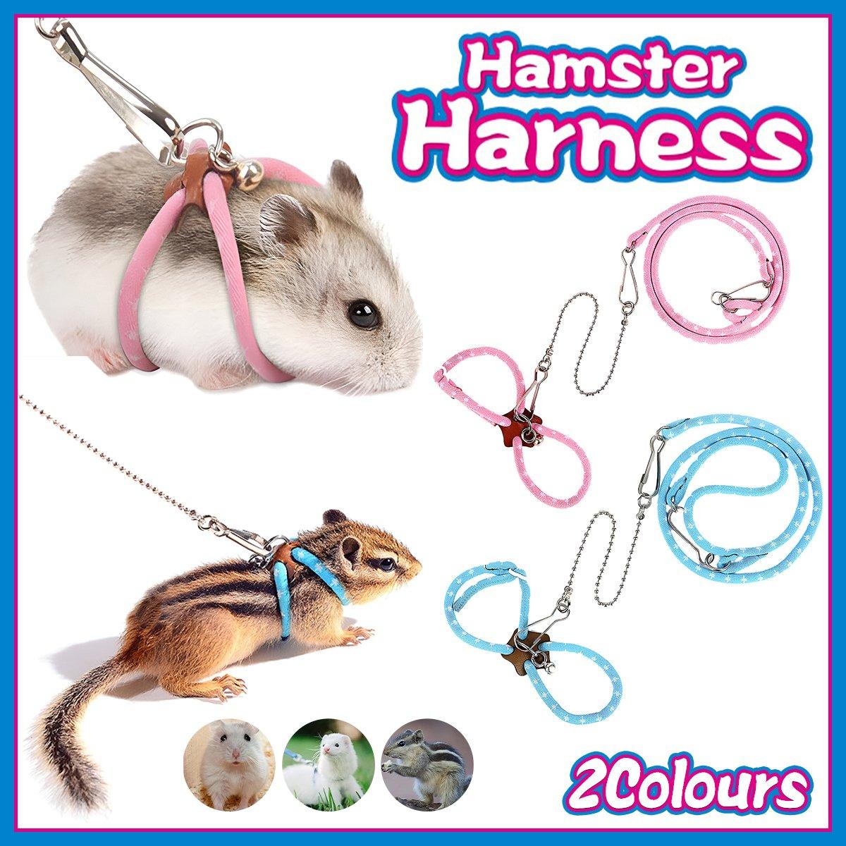 Adjustable Hamster Harness Set – Secure & Comfortable Pet Walking Gear