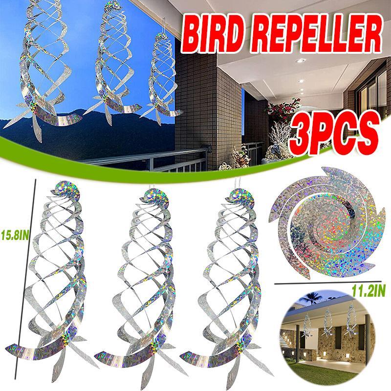 Rotating Reflective Rod Bird Deterrent - Effective Bird Control