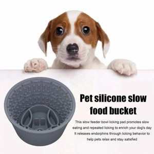 Silicone Pet Slow Feeder Bowl Anti-Choking & Durable Design for Dogs