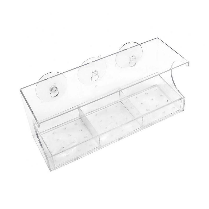 Clear Acrylic Window Bird Feeder 10x30x13cm