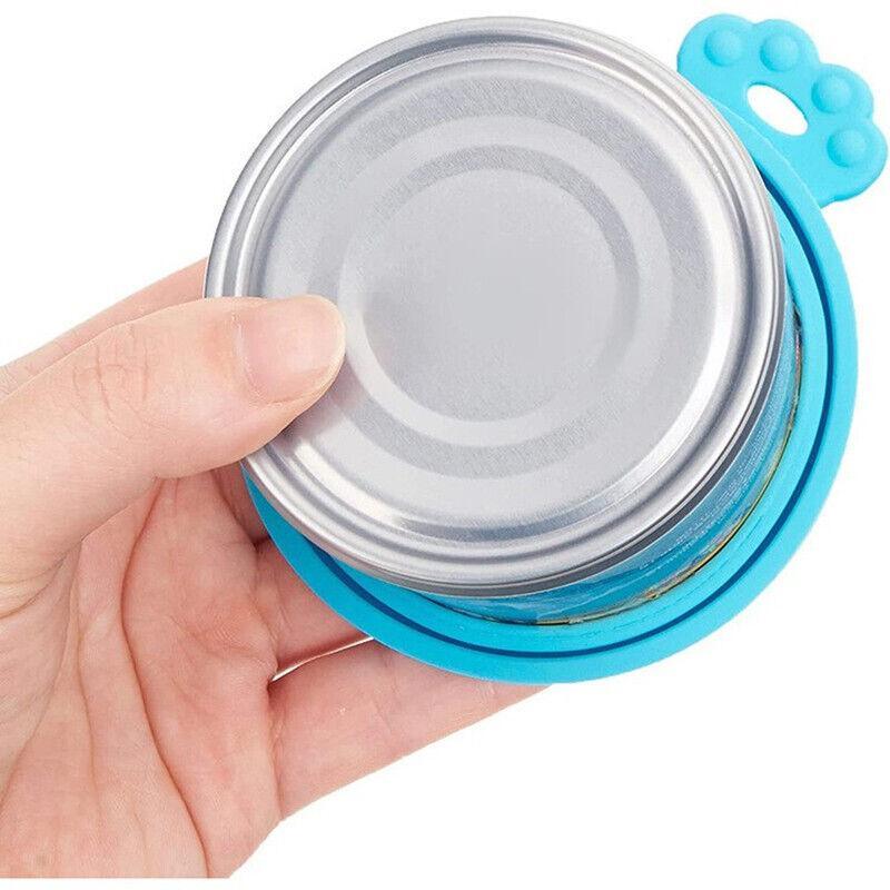 Silicone Pet Food Can Lid - Reusable Dog/Cat Tin Storage Cap