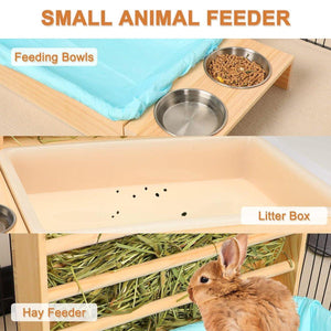 Rutin Small Animal Cage Durable Enclosure for Rabbits Quails & Hamsters