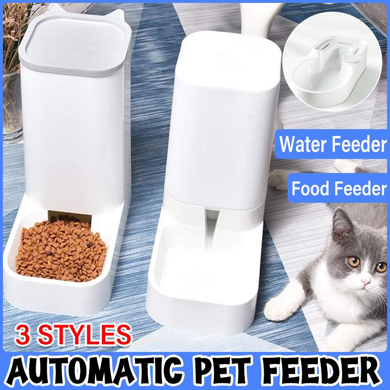 Automatic Pet Dog Cat Food Water Dispenser Feeder Self Feeding Bowl Bottle