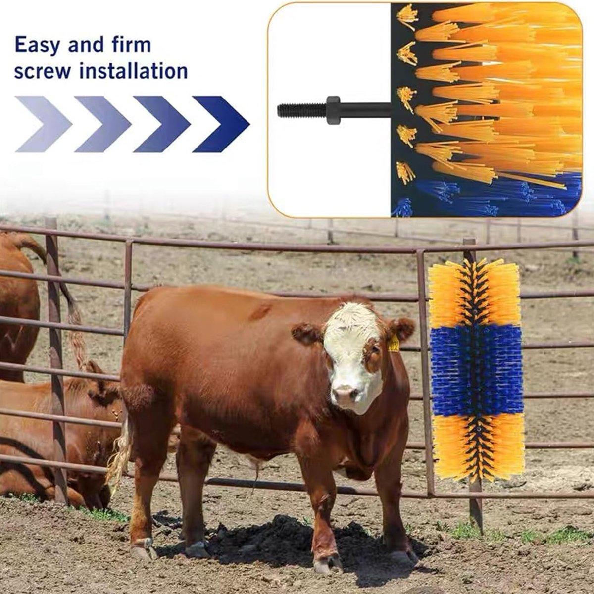 Multifunctional Livestock Brush Nylon Bristles for Horses, Cows & Goats