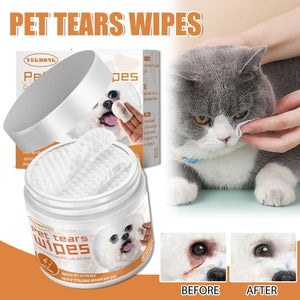 Pet Tear Stain Wipes for Dogs and Cats - Effective Eye Cleaning Solution