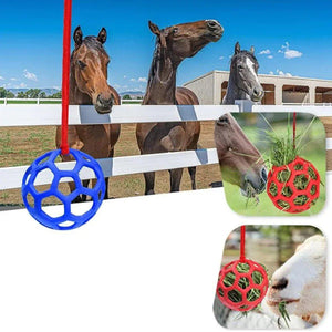 Hanging Hay Feeders Stable Feed Polo Feeding Balls Toy for Horses and Livestock