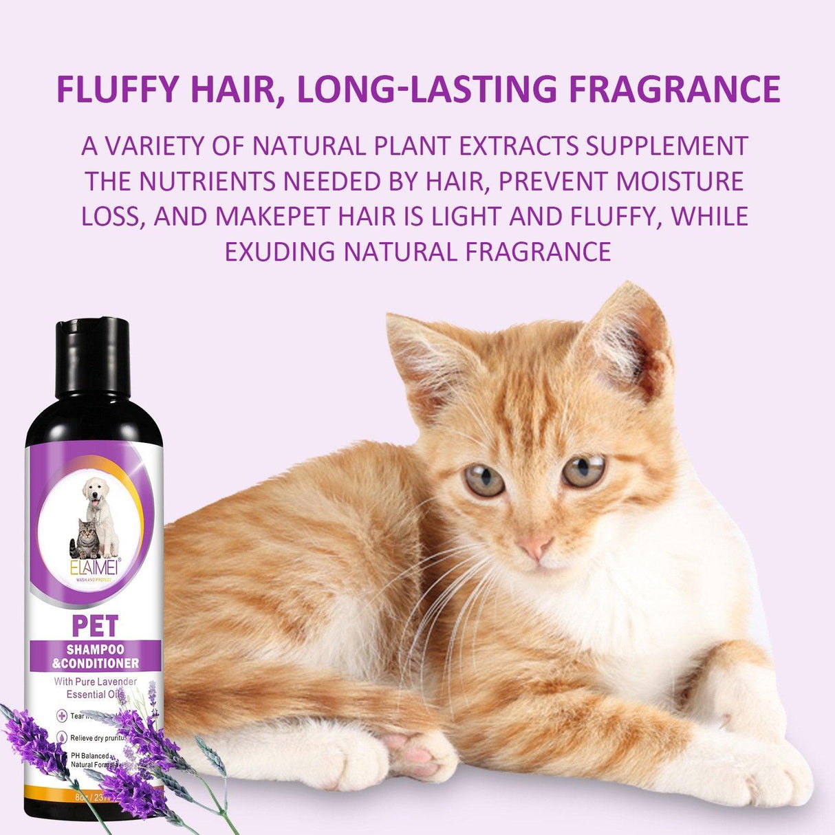 Lavender Bliss Pet Shampoo & Conditioner for Fluffy and Fragrant Fur