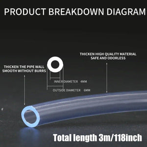 High-Strength CO2 Tubing Hose - Aquarium Carbon Dioxide Pipe