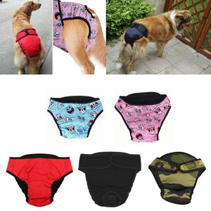 Washable Female Pet Dog Cat Nappy Diaper Physiological Pants Panties Underwear