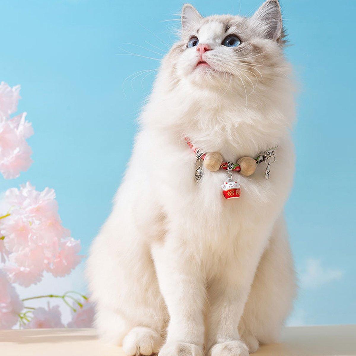 Pet Bell Necklace Designer Cat Anti-flea Collar Dog Insect Repellent