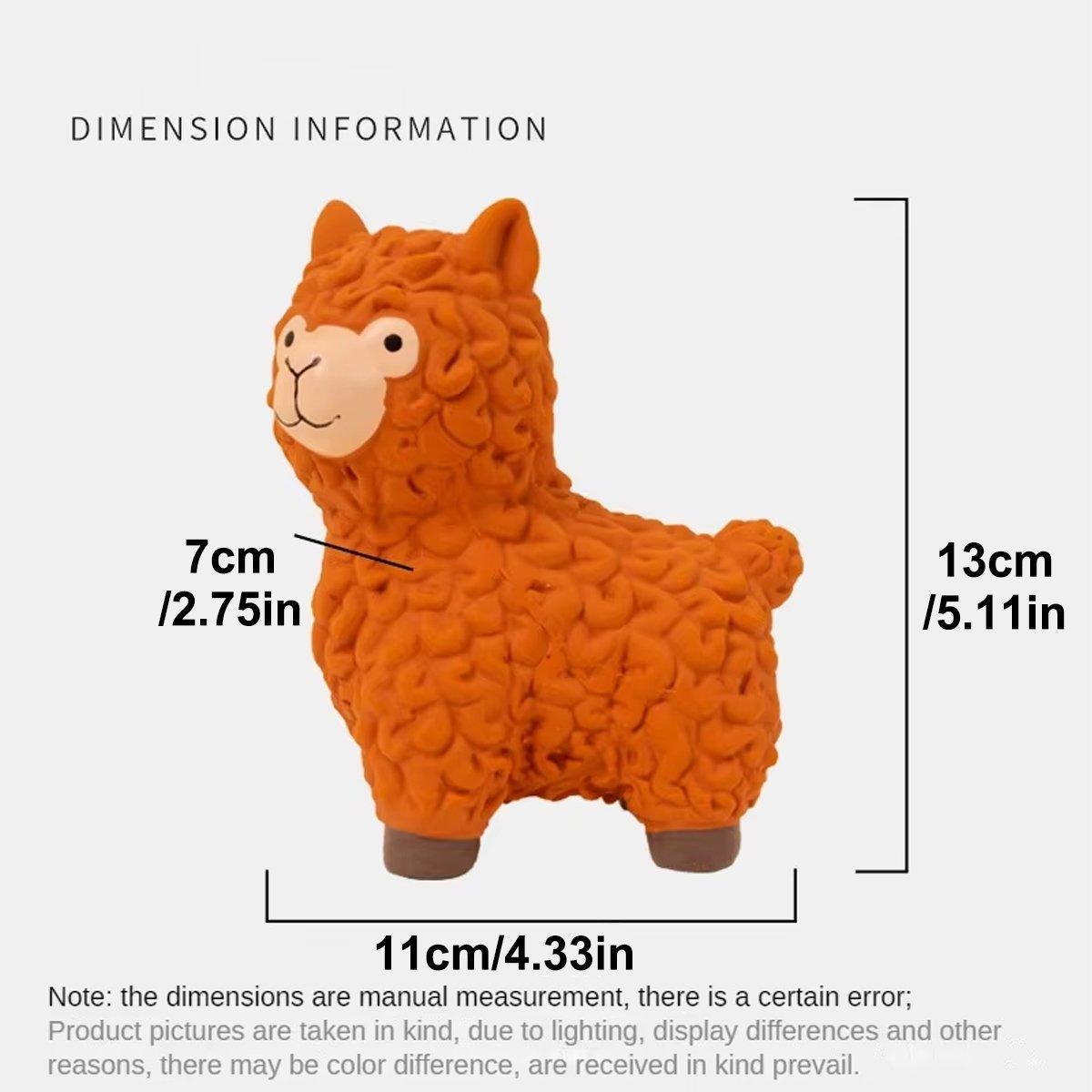 Pet Toy Latex Toy Sound Alpaca Bite Resistant Molars Cartoon Alpaca Dog Toy