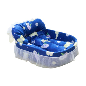 Princess Style Lace Cat Bed Cozy and Elegant Pet Bed for Small Cats & Dogs