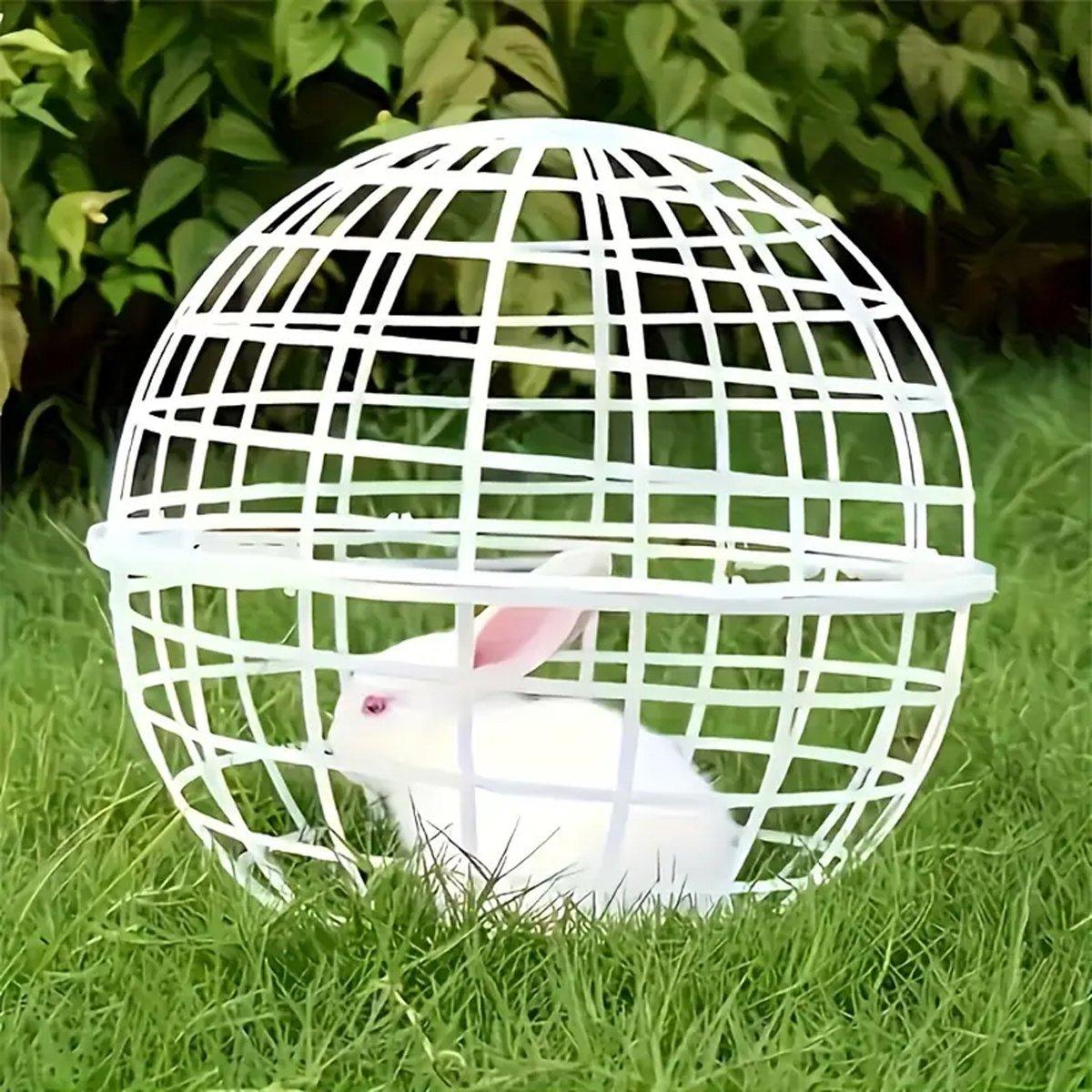 2pcs Durable Rabbit Cages with Rollable Design for Small Pets