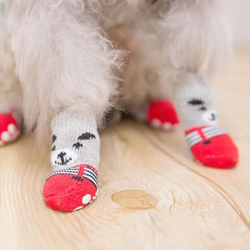 Dog Socks Non-Slip Grip Slip Anti-Skid S M L - Puppy Cat Pet Shoes Slippers