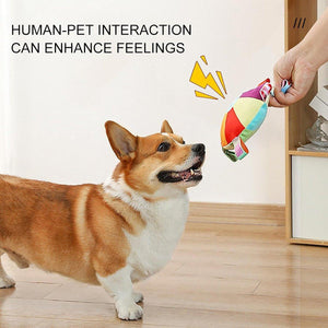 Dog Frisbee Toy Plush Voice Interactive Puppy Frisbee Molar Bite Resistant Pet Side Animal Husbandry Training Special For Dog Training