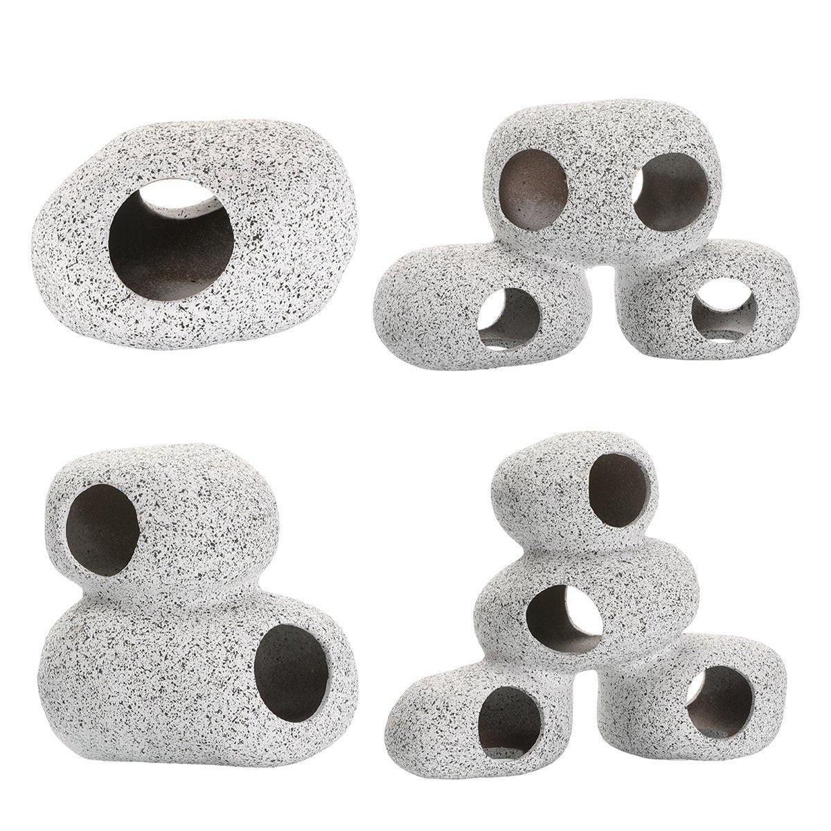 Clay Aquarium Rocks Cave Decoration Pieces Shrimp House