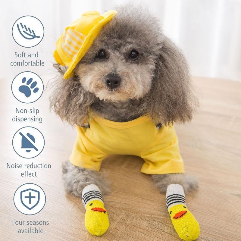 Dog Socks Non-Slip Grip Slip Anti-Skid S M L - Puppy Cat Pet Shoes Slippers