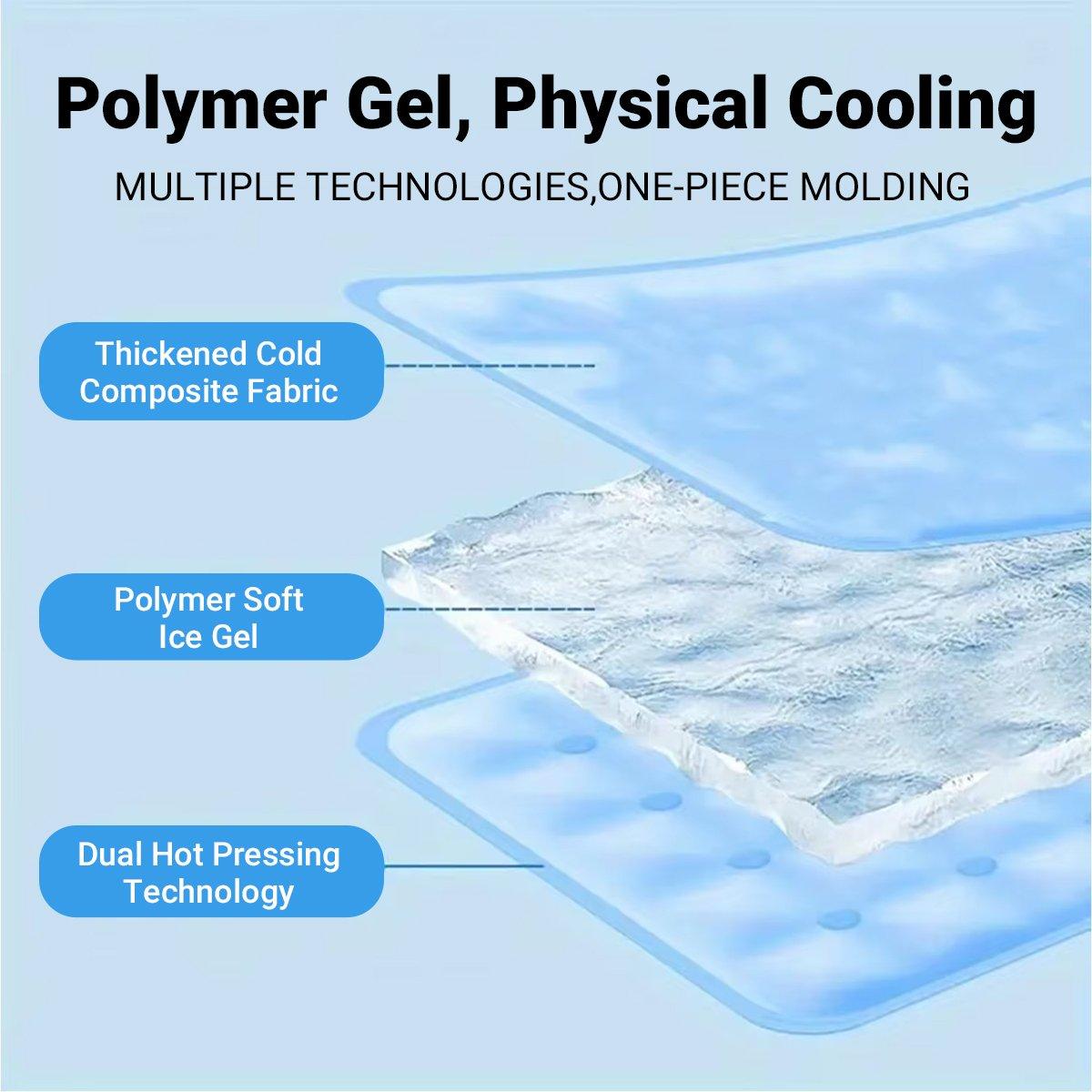 Pet Cooling Mat Non-Toxic Self-Cooling & Portable for Dogs & Cats