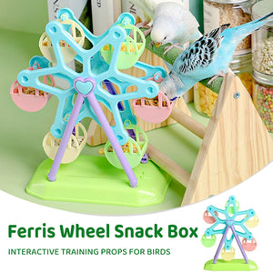 Interactive Ferris Wheel Snack Box Bird Toy Bird Feeder